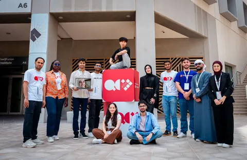 Group photo at the NYUAD Hackathon